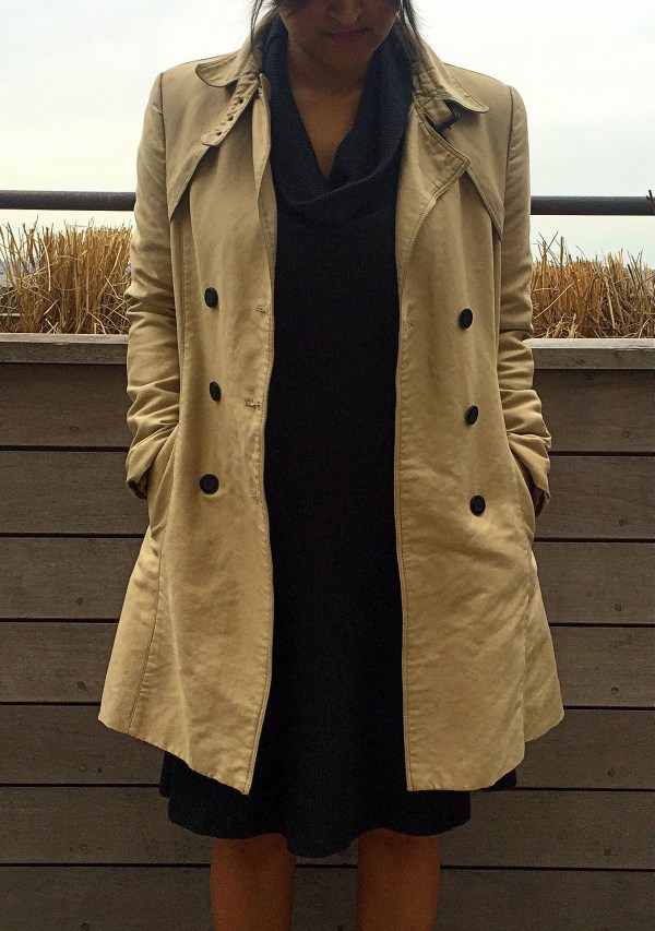 How to Wear Cowl Neck Sweater Dress 2