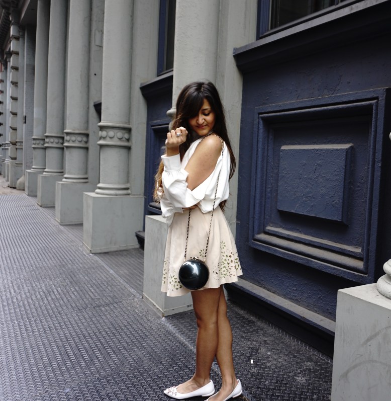 Spring Outfit 2017 - Shoulder Slit Top 6