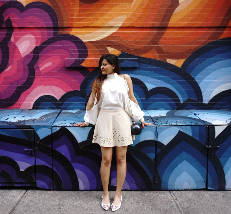 Spring Outfit 2017 - Shoulder Slit Top