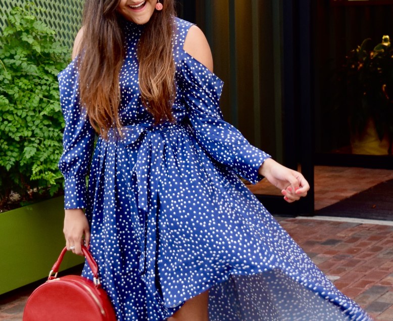 High low cold shoulder dress outfit VIPshop review 6