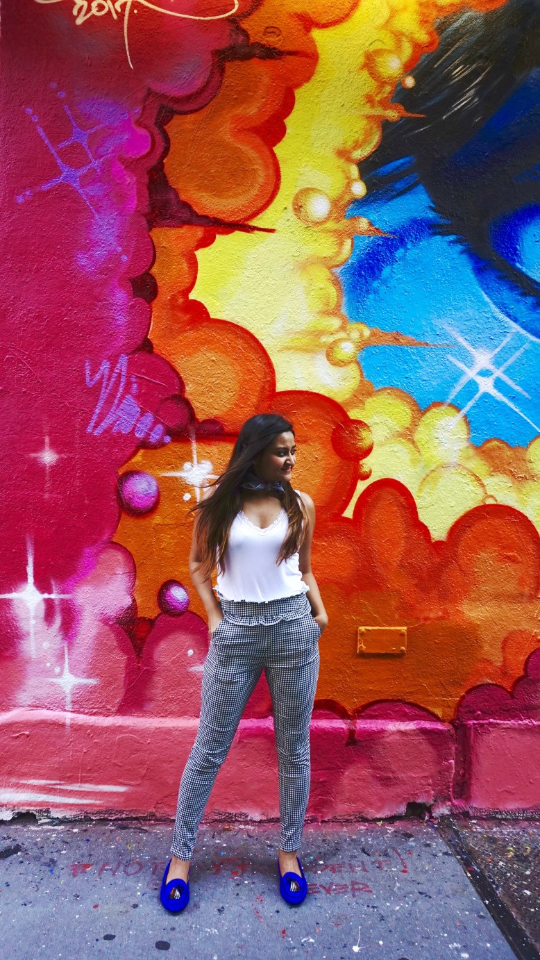 Frilled Waist Gingham Pants Outfit 12