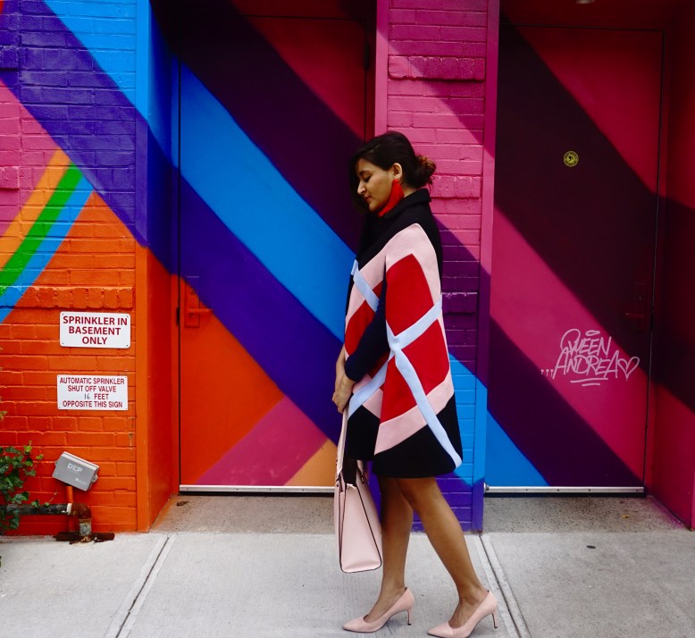 How to Wear a Winter Cape Coat 5