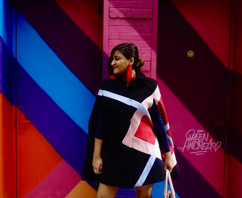 How to Wear a Winter Cape Coat 6