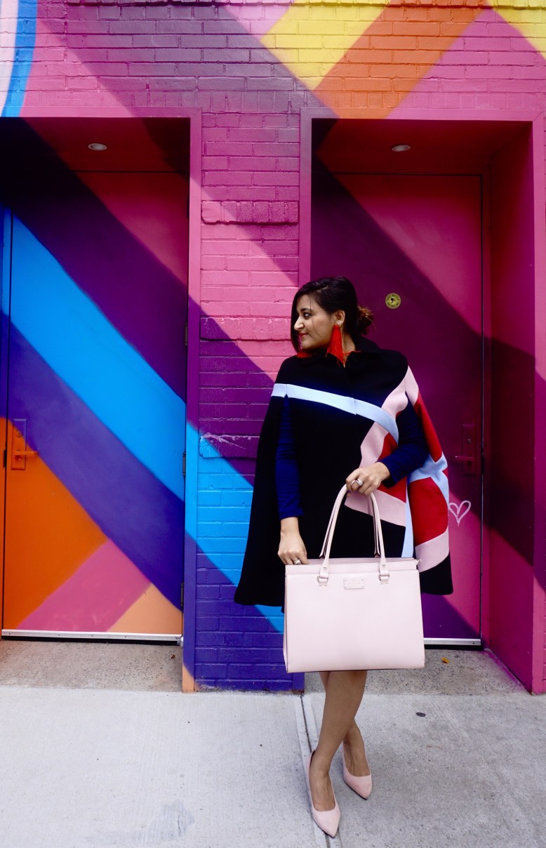 How to Wear a Winter Cape Coat 9