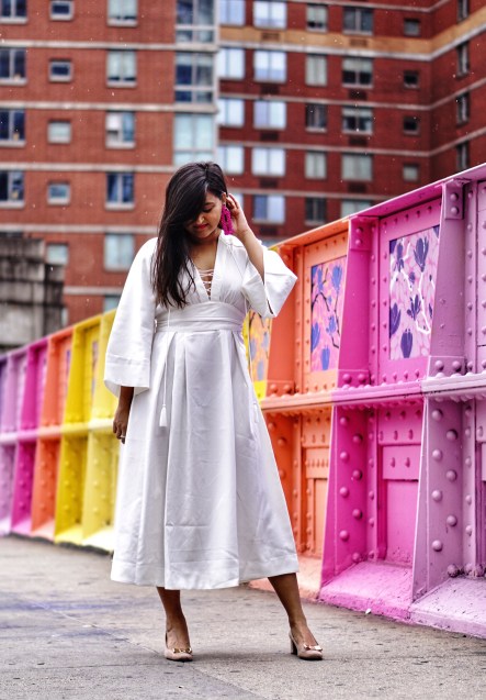 How to wear kimono dress outfit 5