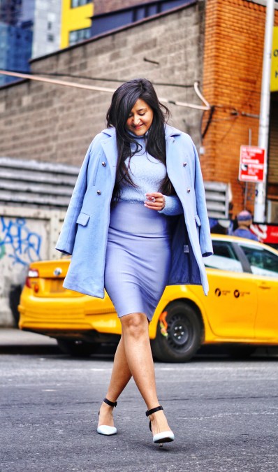 how to style a monochromatic outfit in winter 7